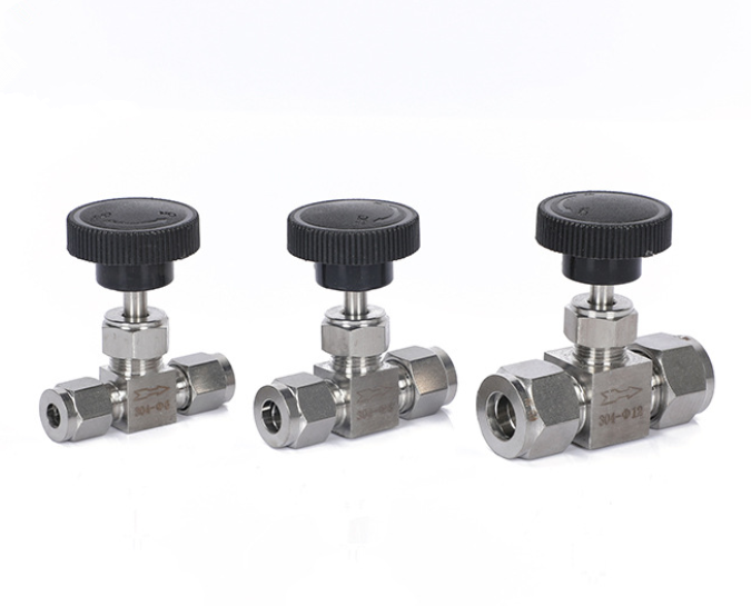 不銹鋼雙卡套式針閥