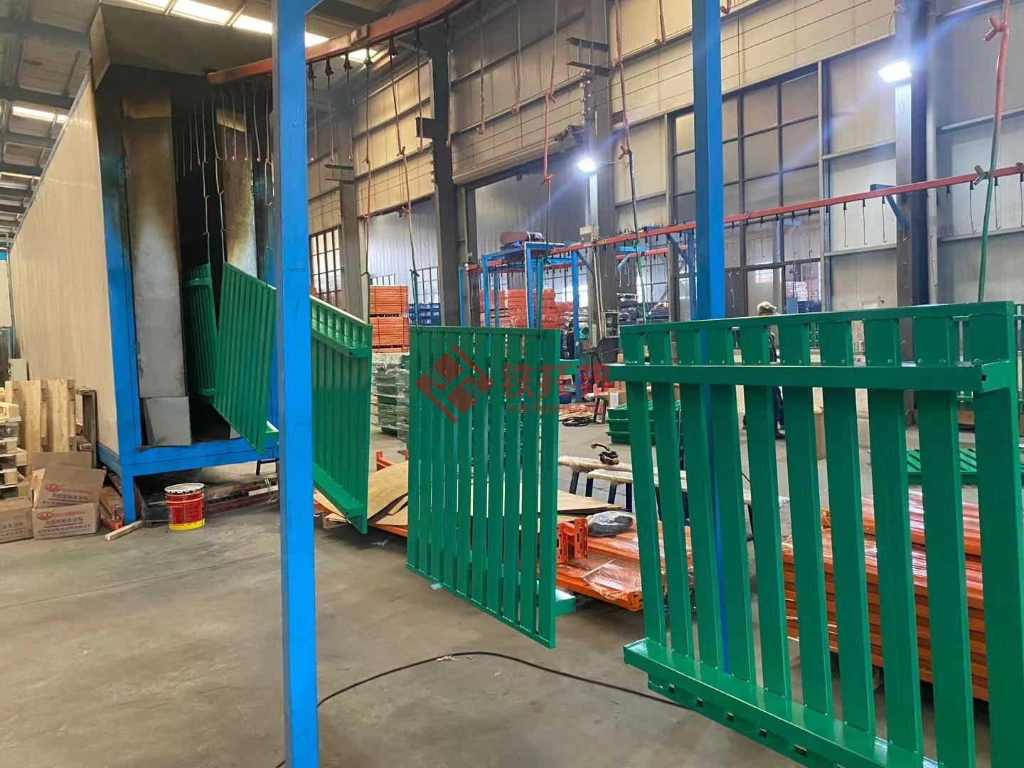 鋼托盤靜電噴塑流水線 鋼托盤靜電噴塑流水線